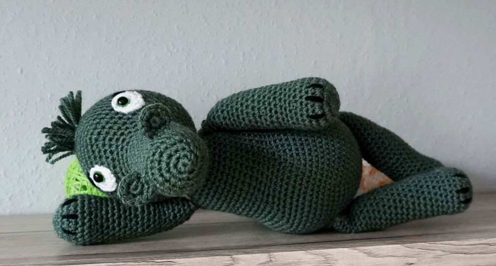 Amigurumi Häkelanleitung für das nette Krokodil Kroki 