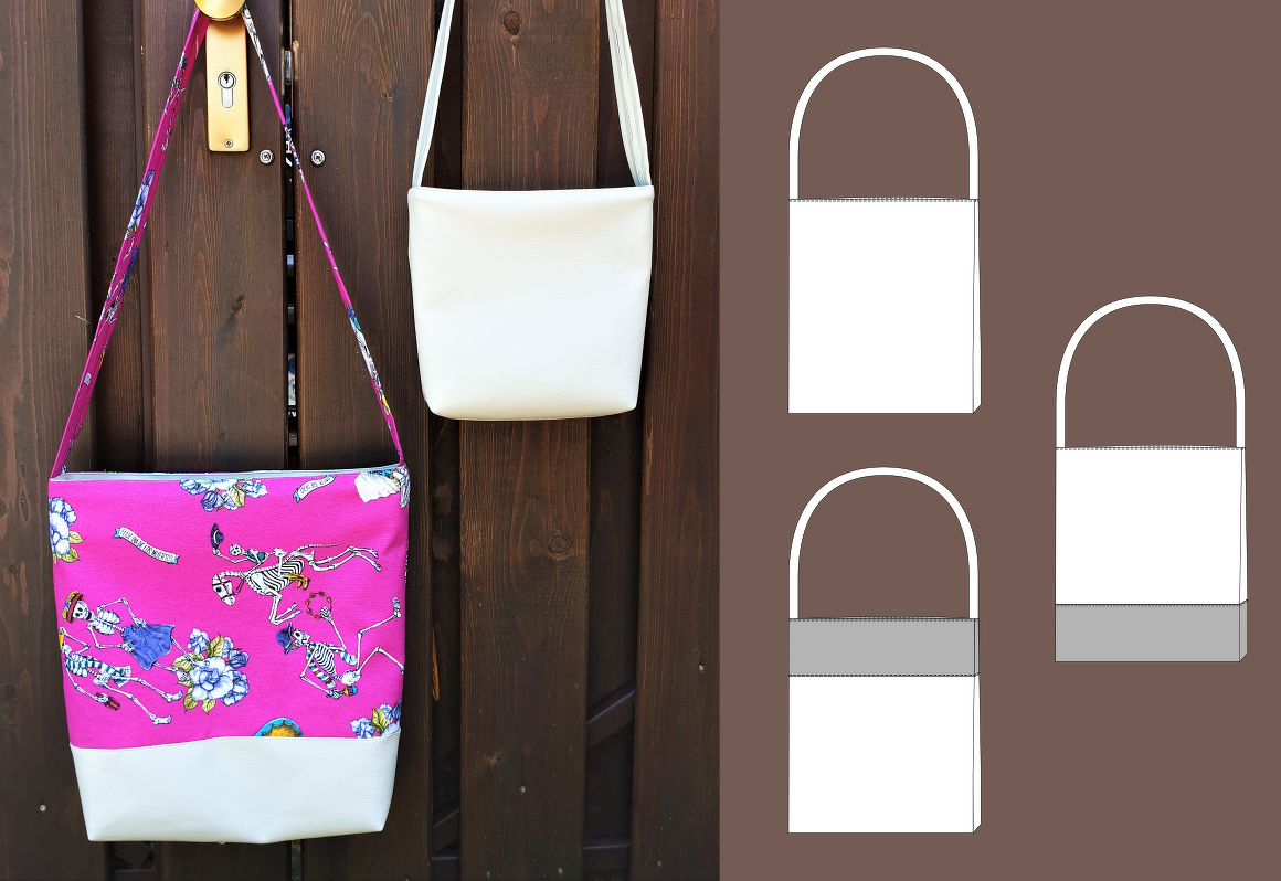 Mareike – Tasche mit Reiß- oder Magnetverschluss, 2 Größen, 3 Modelle A4+A0