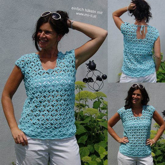 Häkelshirt MARE (Gr. S/M, L/XL)