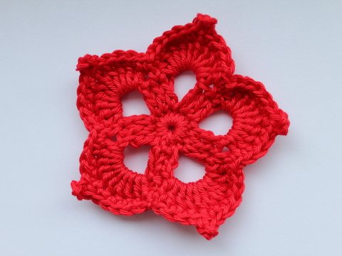 "Blütenzauber" gehäkelte Blume, PDF-Anleitung