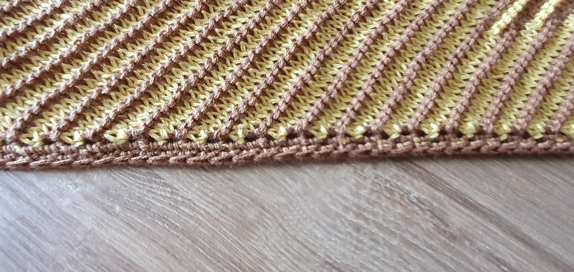 Löwenkopf, Schattenstricken, Illusionsstricken, Motivtuch