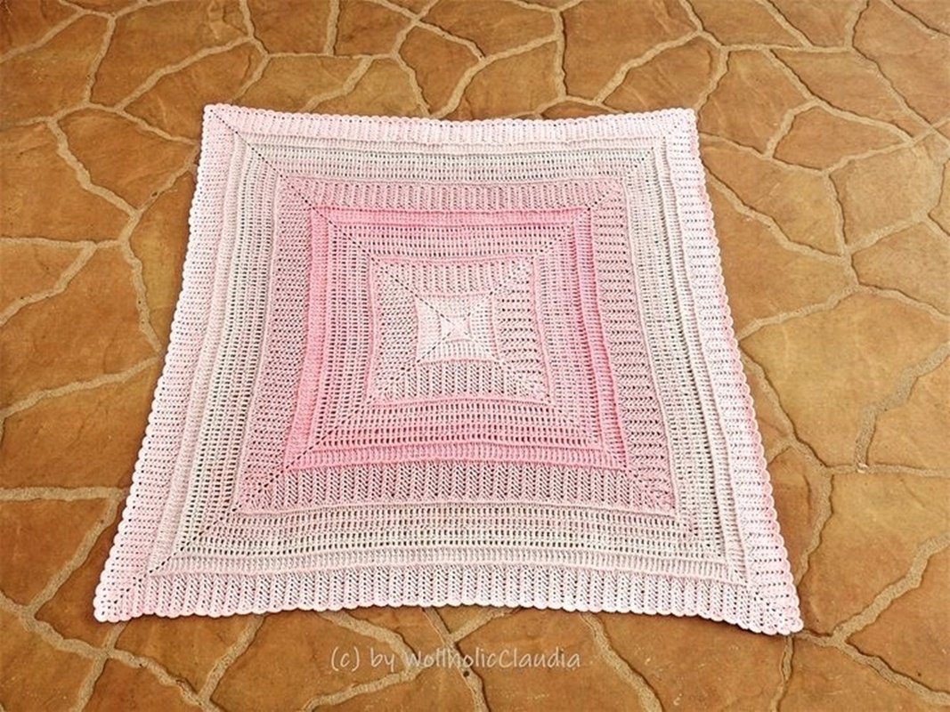 Häkelanleitung Decke "Aria" - quadratisch oder rechteckig