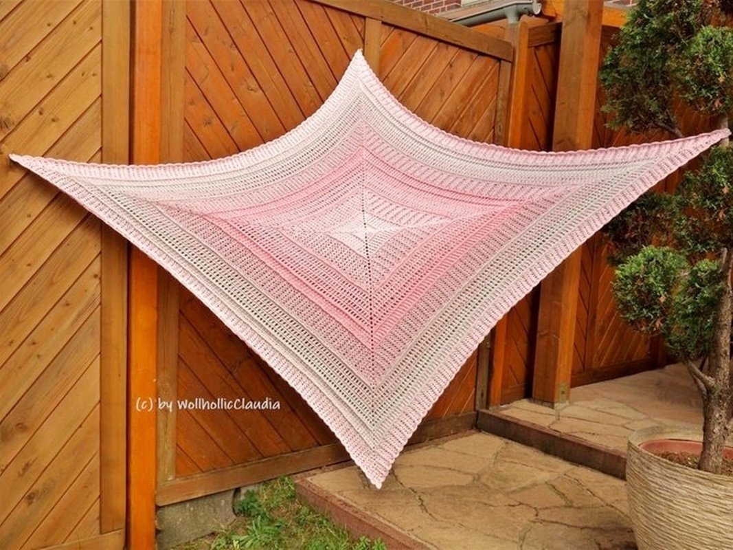 Häkelanleitung Decke "Aria" - quadratisch oder rechteckig - Bild 4