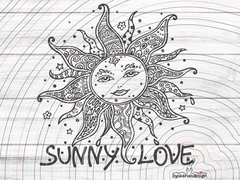 Sunny Love Plotterdatei SVG DXF