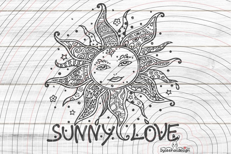 Sunny Love Plotterdatei SVG DXF