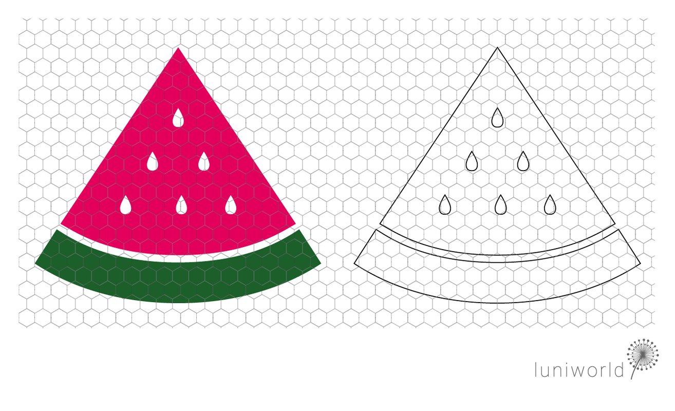 Slice of watermelon (plotter file) - Image 2