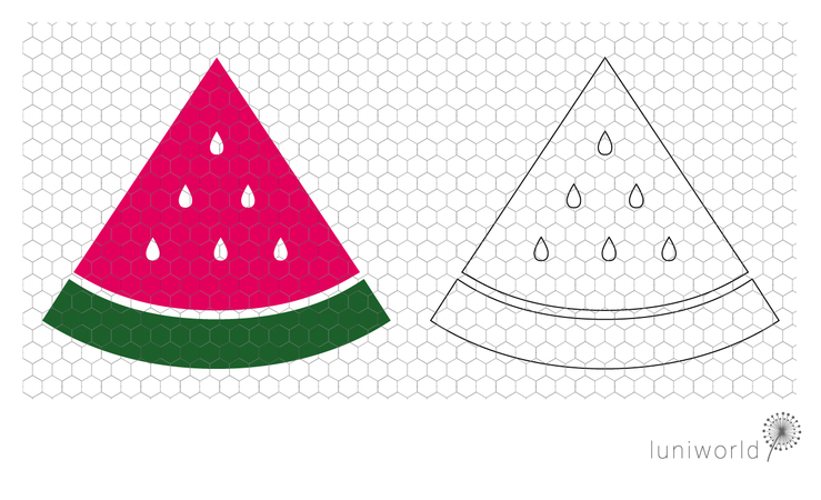Slice of watermelon (plotter file)