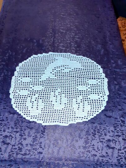 Tischdecke / Deckchen "Maritim Delfin"