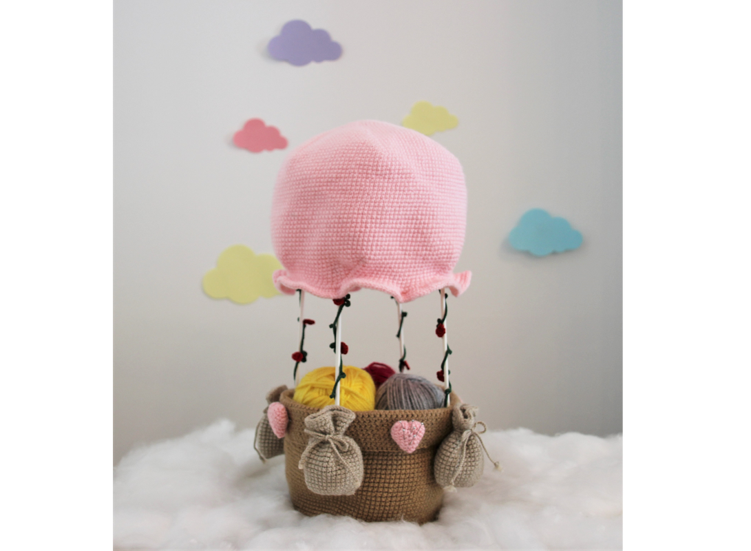 Heißluftballon - Utensilo Anleitung