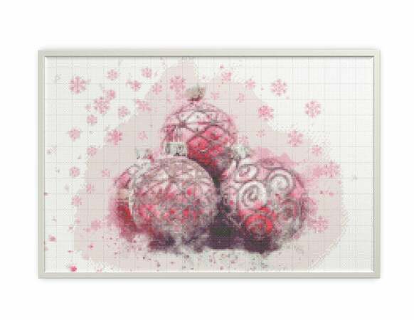 pink balls embroidery