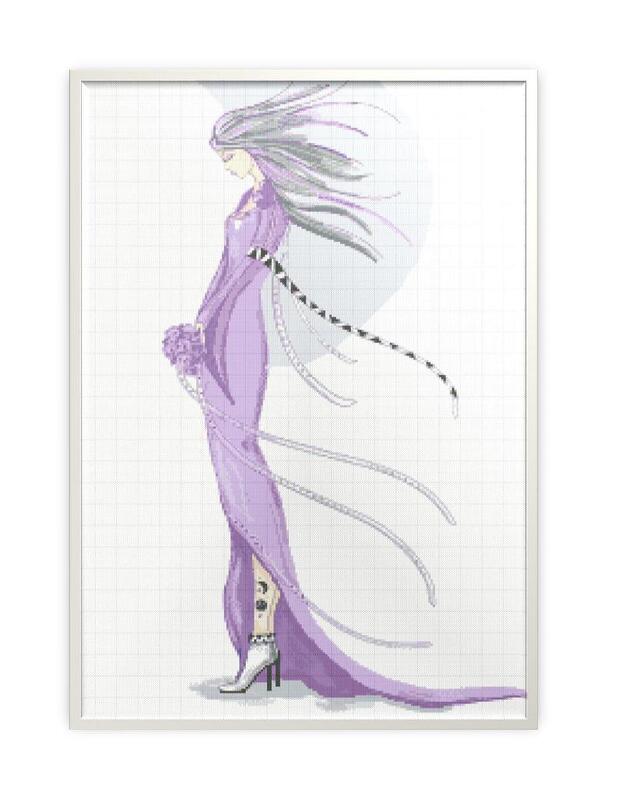 girl embroidery scheme