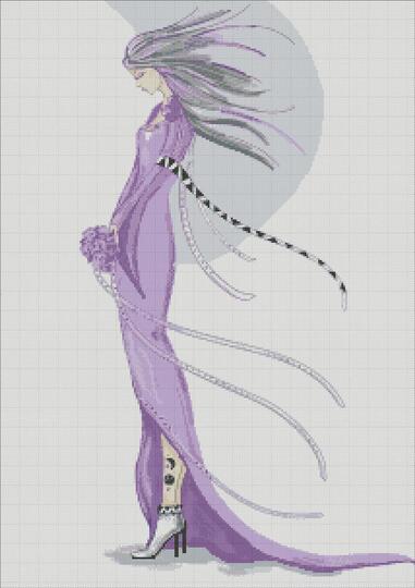 girl embroidery scheme