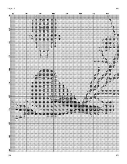 Christmas cross stitch birds embroidery