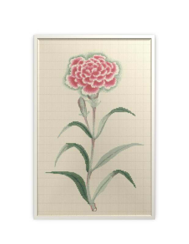 Flower cross stitch
