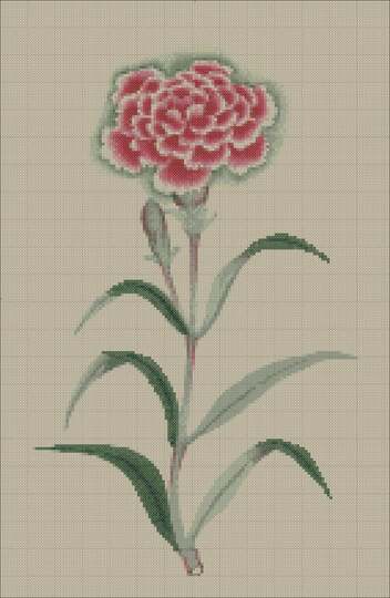 Flower cross stitch