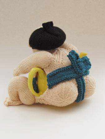 Sumo Wrestler Tea Cosy Knitting Pattern