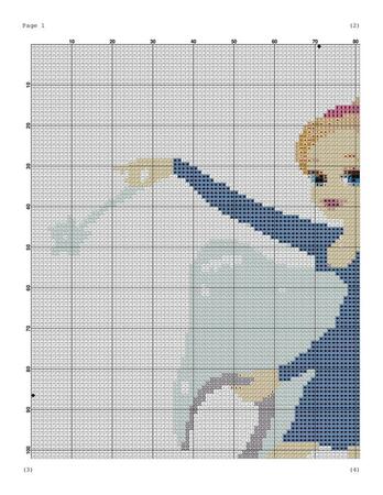 Tooth fairy cross stitch pattern for embroidery