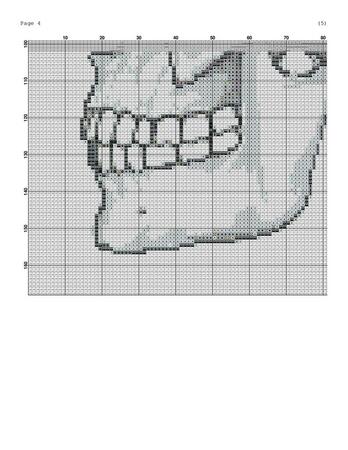 skull silhouette pattern for embroidery