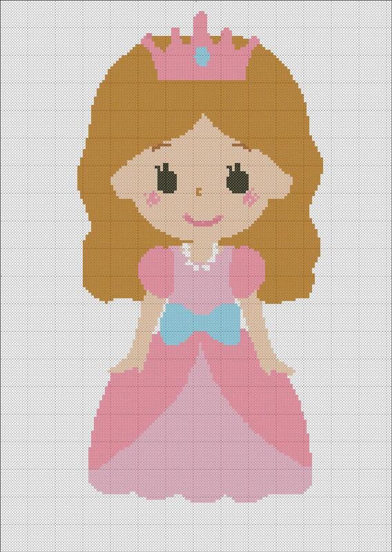 Princess cartoon embroidery - Image 3