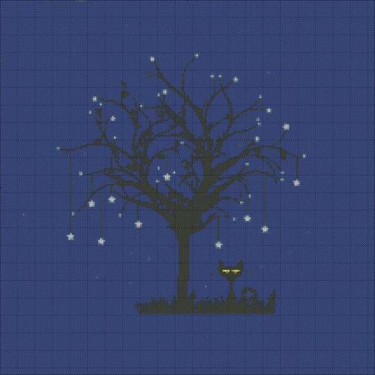 Night cross stitch
