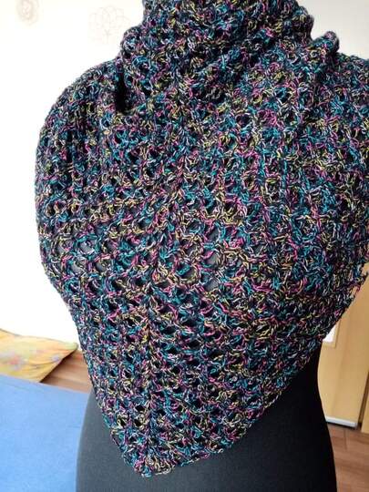 Tuch Ronja häkeln Häkeltuch Stola Schultertuch Dreieckstuch