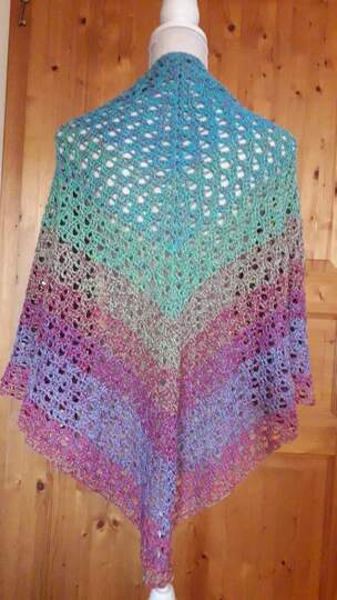 Tuch Ronja häkeln Häkeltuch Stola Schultertuch Dreieckstuch