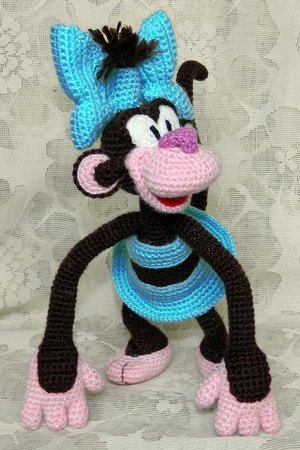 Amigurumi pattern for the crochet Coco the Monkey