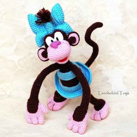 Amigurumi pattern for the crochet Coco the Monkey