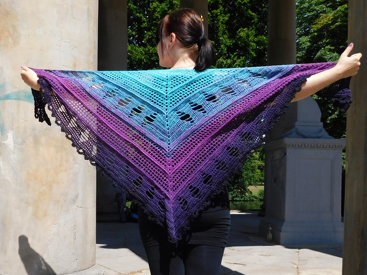 Dreieckstuch VERFÜHRUNG Häkelanleitung