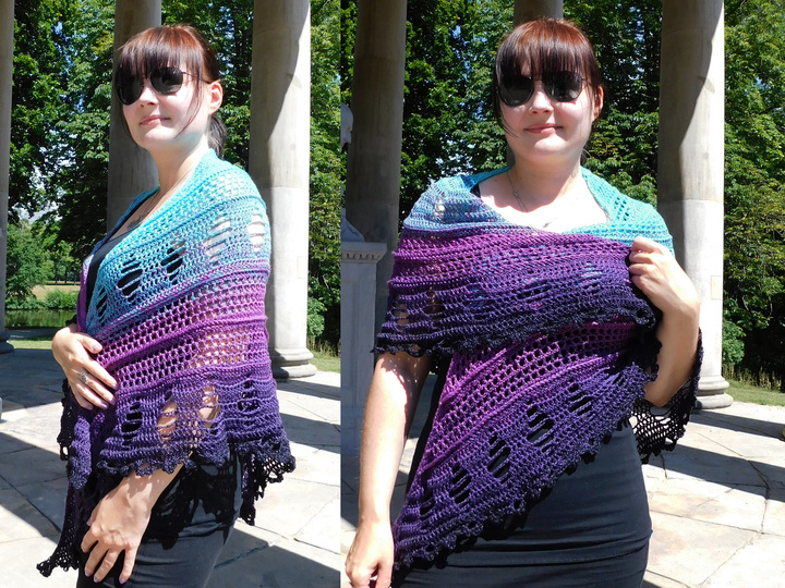 Dreieckstuch VERFÜHRUNG Häkelanleitung