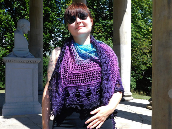 Dreieckstuch VERFÜHRUNG Häkelanleitung