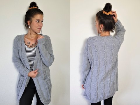 171 Strickanleitung Cardigan Strickjacke Betty