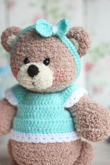 Crochet pattern amigurumi bear Brownie
