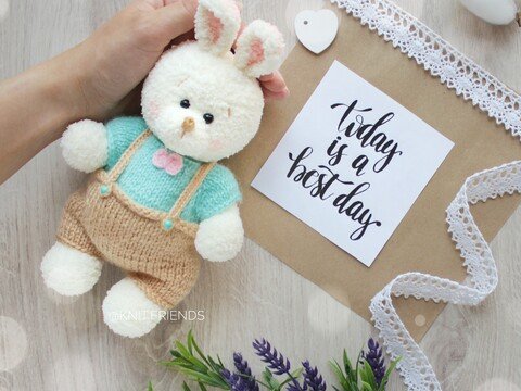 Crochet pattern amigurumi Bunny Oliver