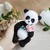 Crochet pattern amigurumi Panda with rose