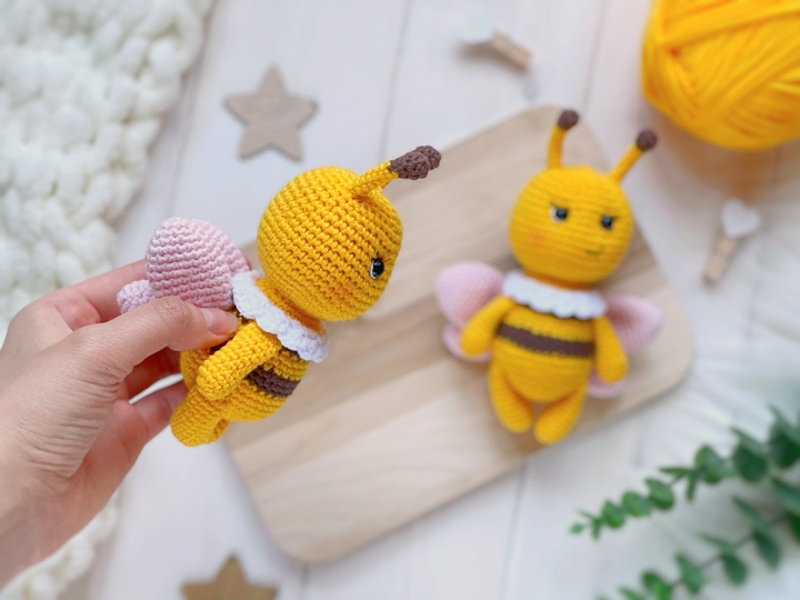 Die freundliche Hummel Häkelanleitung Amigurumi