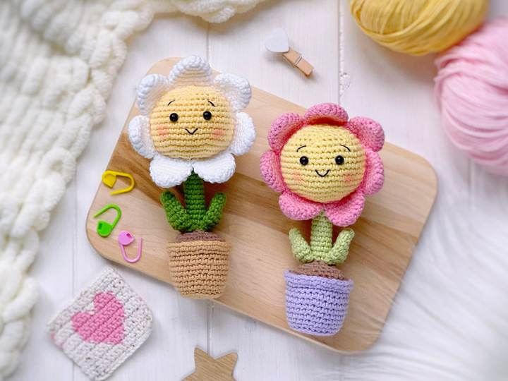Crochet pattern amigurumi Cute flower
