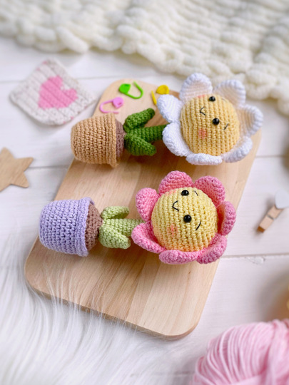 Crochet pattern amigurumi Cute flower