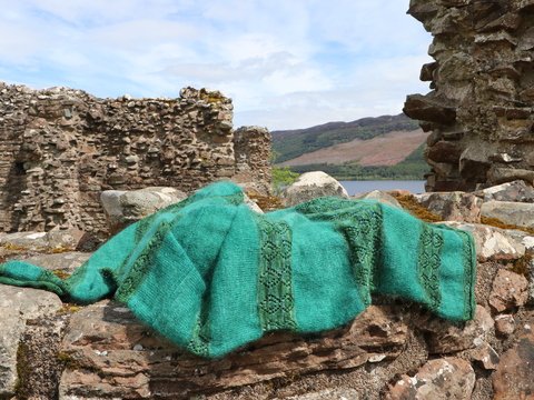 Strickanleitung Schal Scottish Diamonds