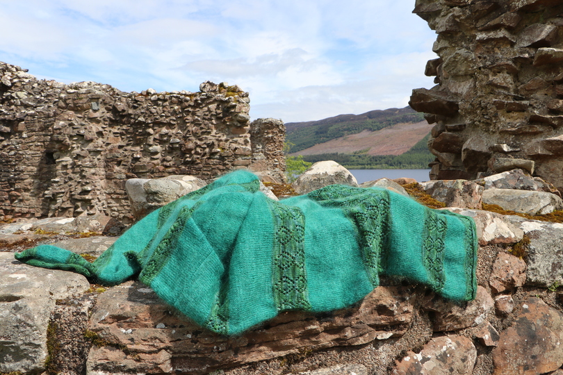 Strickanleitung Schal Scottish Diamonds