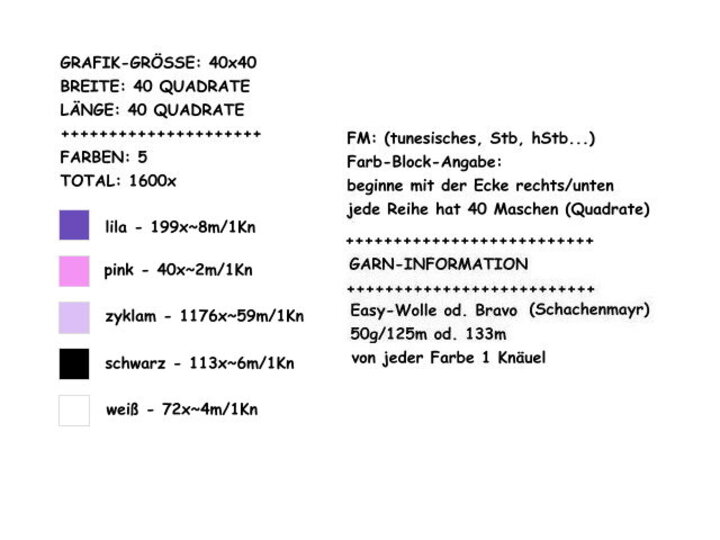 Häkelmuster * liTTle Monster - mit NAME personalisiert * Grafik für C2C & FM