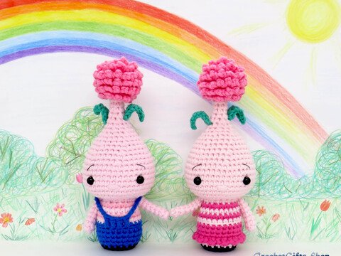 Amigurumi Baby Onion Allium