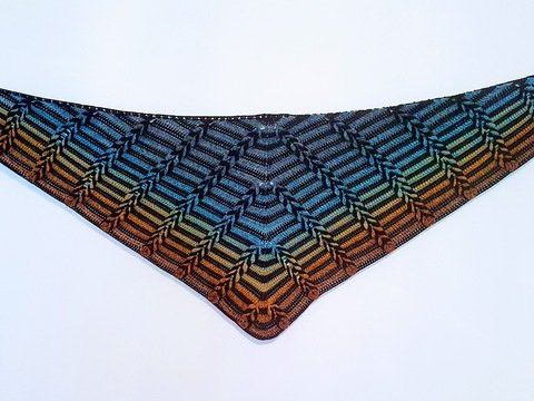 Häkelanleitung Dreieckstuch Glückszopf