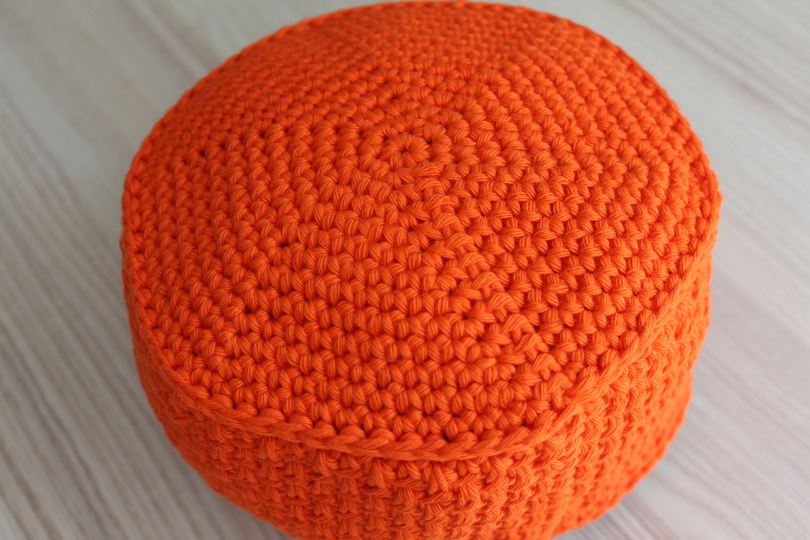 "Flechtwerk" gehäkeltes Körbchen