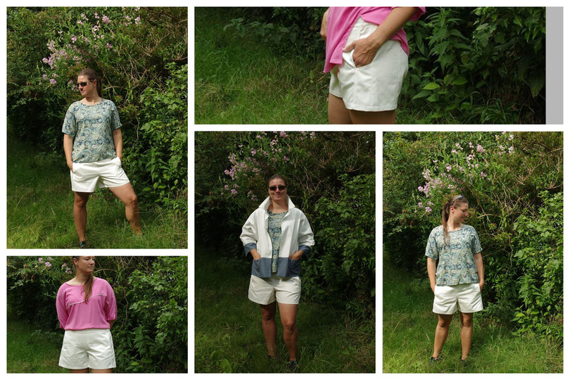 Culotte Midori pants pattern for short, 7/8, and full-length trousers.