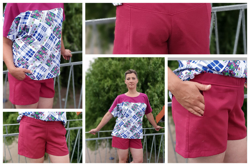 Culotte Midori pants pattern for short, 7/8, and full-length trousers.