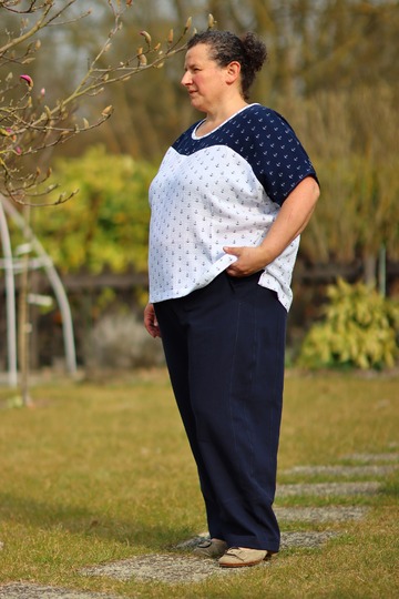 Culotte Midori pants pattern for short, 7/8, and full-length trousers.