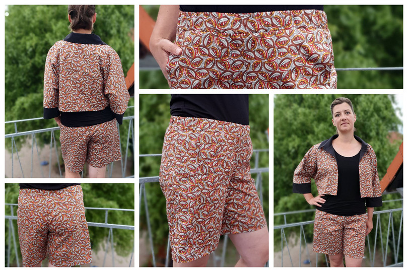 Culotte Midori pants pattern for short, 7/8, and full-length trousers.