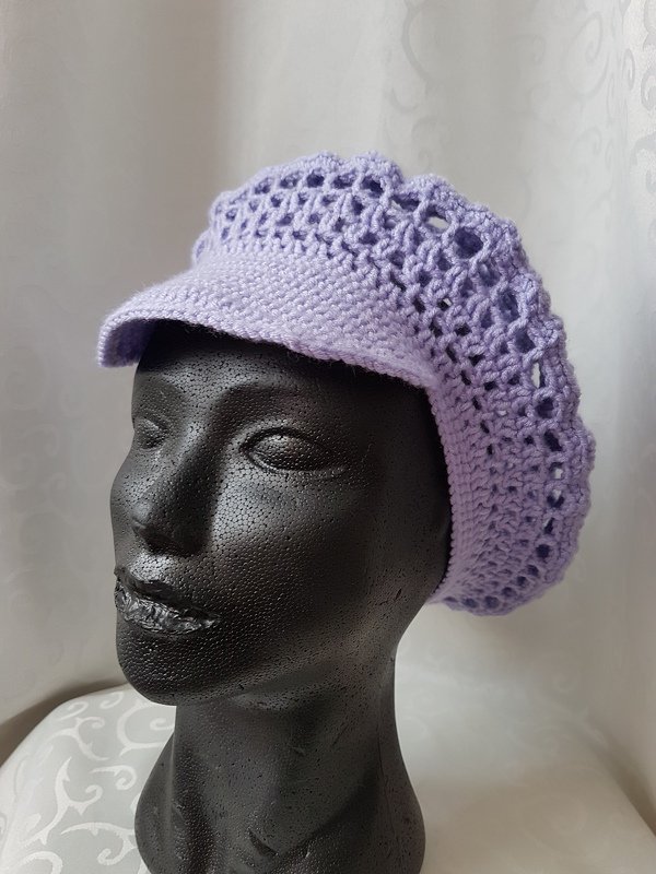 Häkelanleitung - Cap Sommerflieder