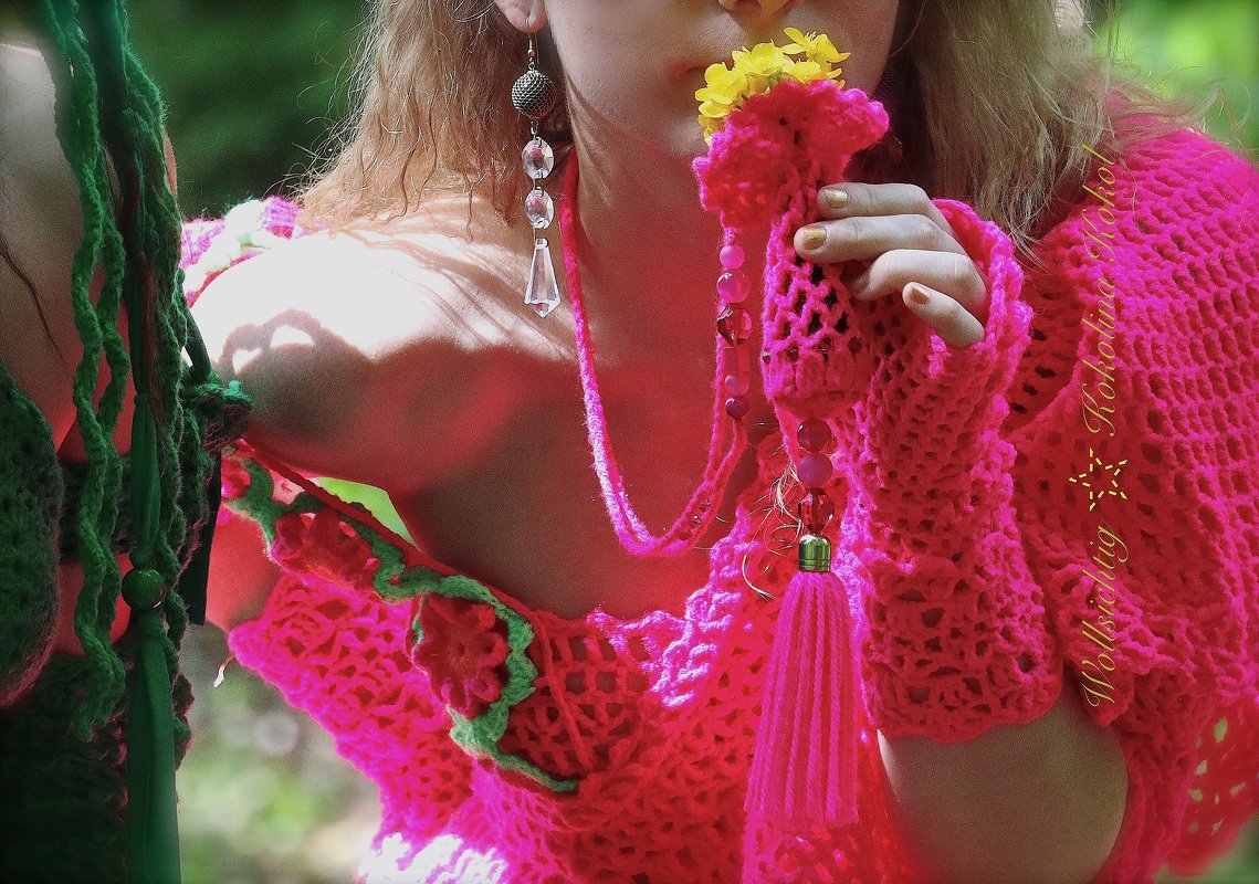 Anleitung Hals Ketten Häkelbeutel - Bild 2